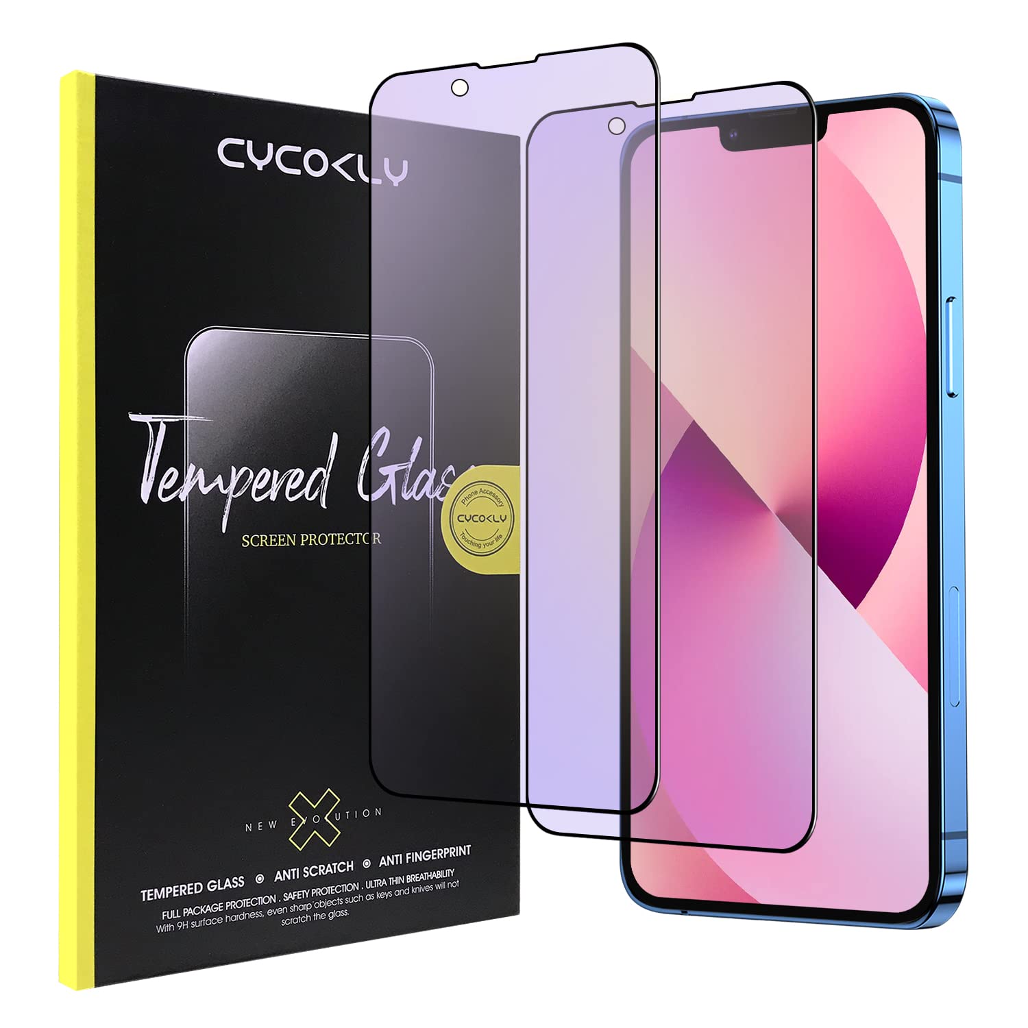 Amazon | 【2枚セット】iPhone13 mini ガラスフィルム ブルーライト 