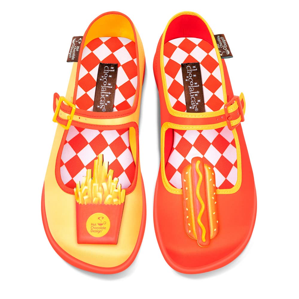 Hot Chocolate Design Chocolaticas Funky Canvas Women's Mary Jane Flat Shoes — view 33