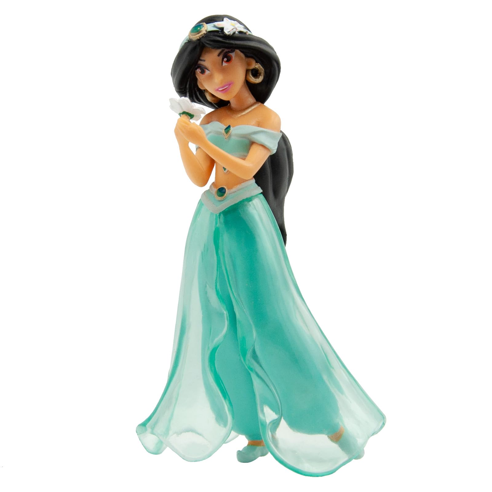 Bullyland 12455 - Walt Disney Aladdin, Princess Jasmine, Approximately 9.7 cm tall, detailed figure, PVC ideal as a cake figure, great gift for children to play imaginatively