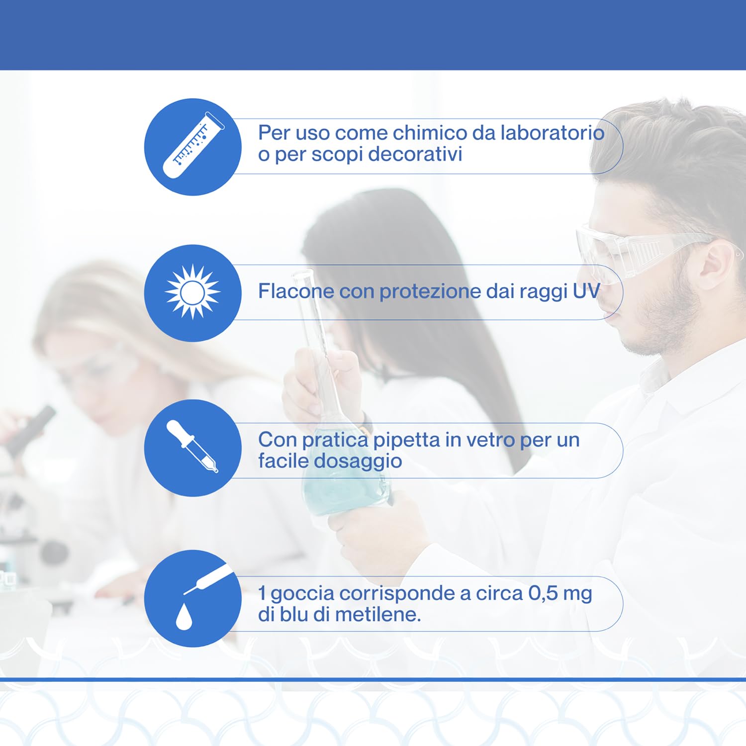 Methylene Blue 1% Soluzione 100 ml Detox Organica Alta Purezza