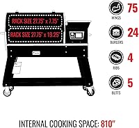Vista 7 de recteq Pellet Smoker Grill Deck Boss 800, Electric Pellet Smoker, Outdoor Grills & Smokers, Wi-Fi-Enabled BBQ Grill