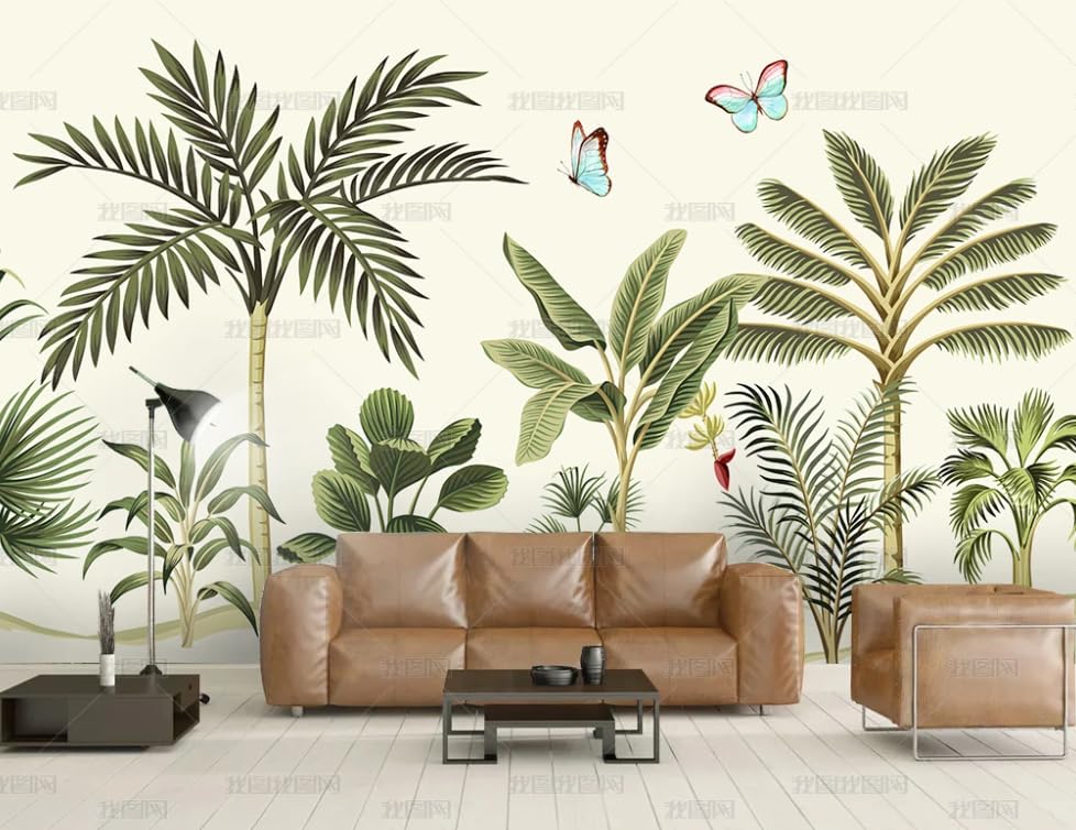 Poster géant mural intissé de luxe jungle tropicale 450cm