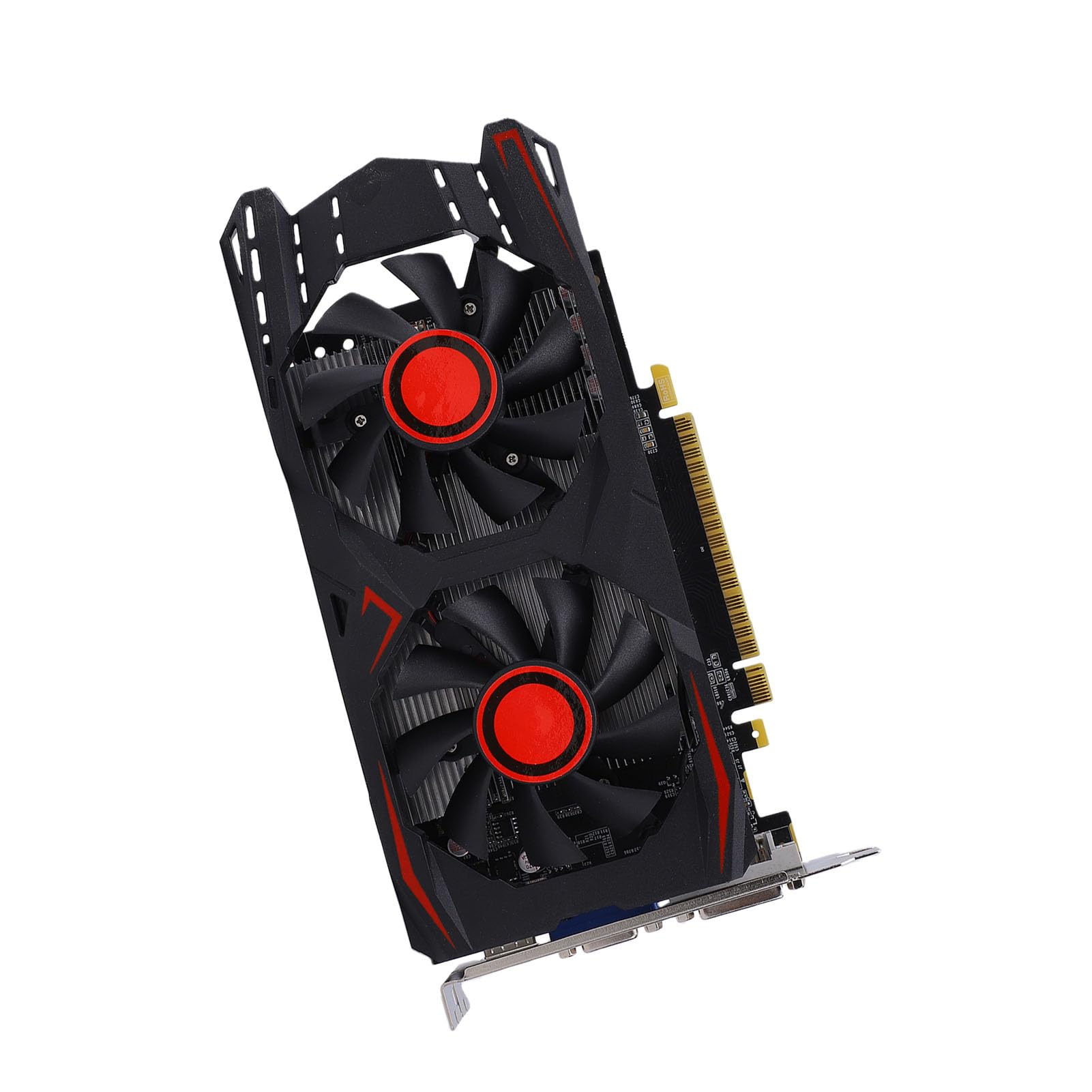 KUIDAMOS Scheda Grafica da Gioco GDDR5 da 6 GB con Raffreddamento Efficiente per Slot PCIE 2.0 16X Supporta DVI VGA HD per Appassionati di Giochi e Professionisti