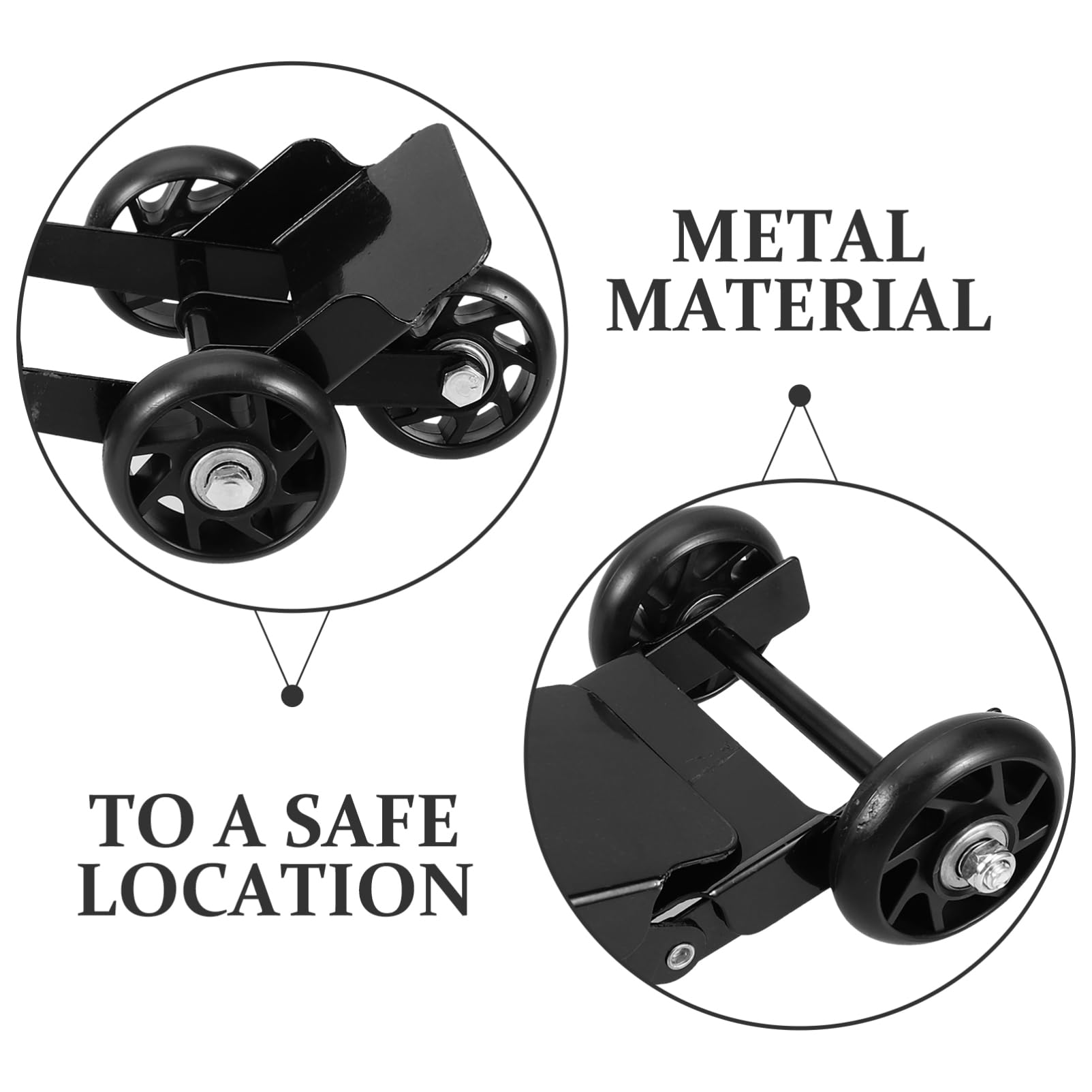 PACKOVE Heavy Duty Tire Roller Tool for Emergency Tire Assistance Construction User-Friendly Design for Easy for Challenging Road Conditions