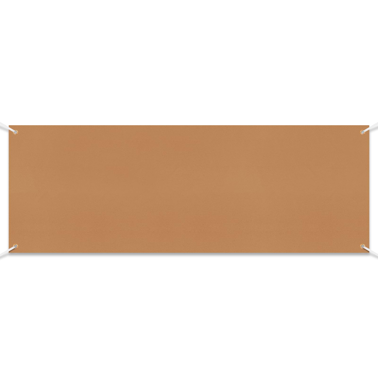 Zonon Blank Banner to Decorate Polyester Oxford Cloth,Brown,2 X 6 Feet
