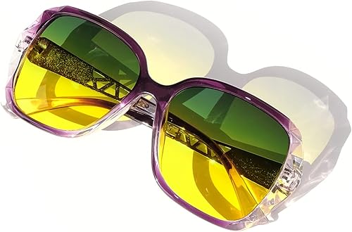 Miniatura 8 de Sehnsucht Gafas de conducción nocturna para mujer, polarizadas, antirreflejos, elegantes gafas de visión nocturna de gran tamaño, gafas de sol de