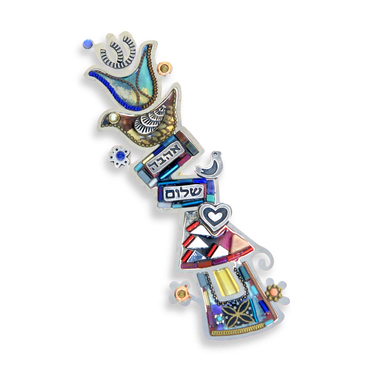 Seeka Love and Peace Mezuzah - M1719