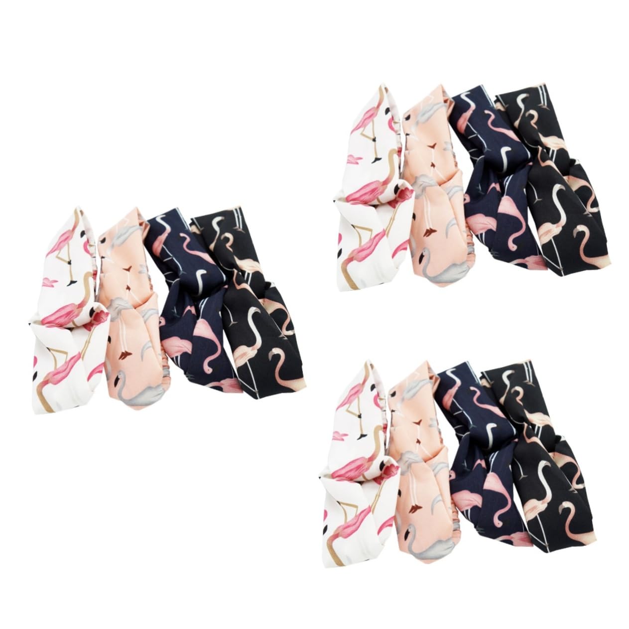LIFKOME 18pezzi Fasce Per Flamingo Accessori Per e Ragazze Fasce Elastiche Incrociate Casual e Confezione Random