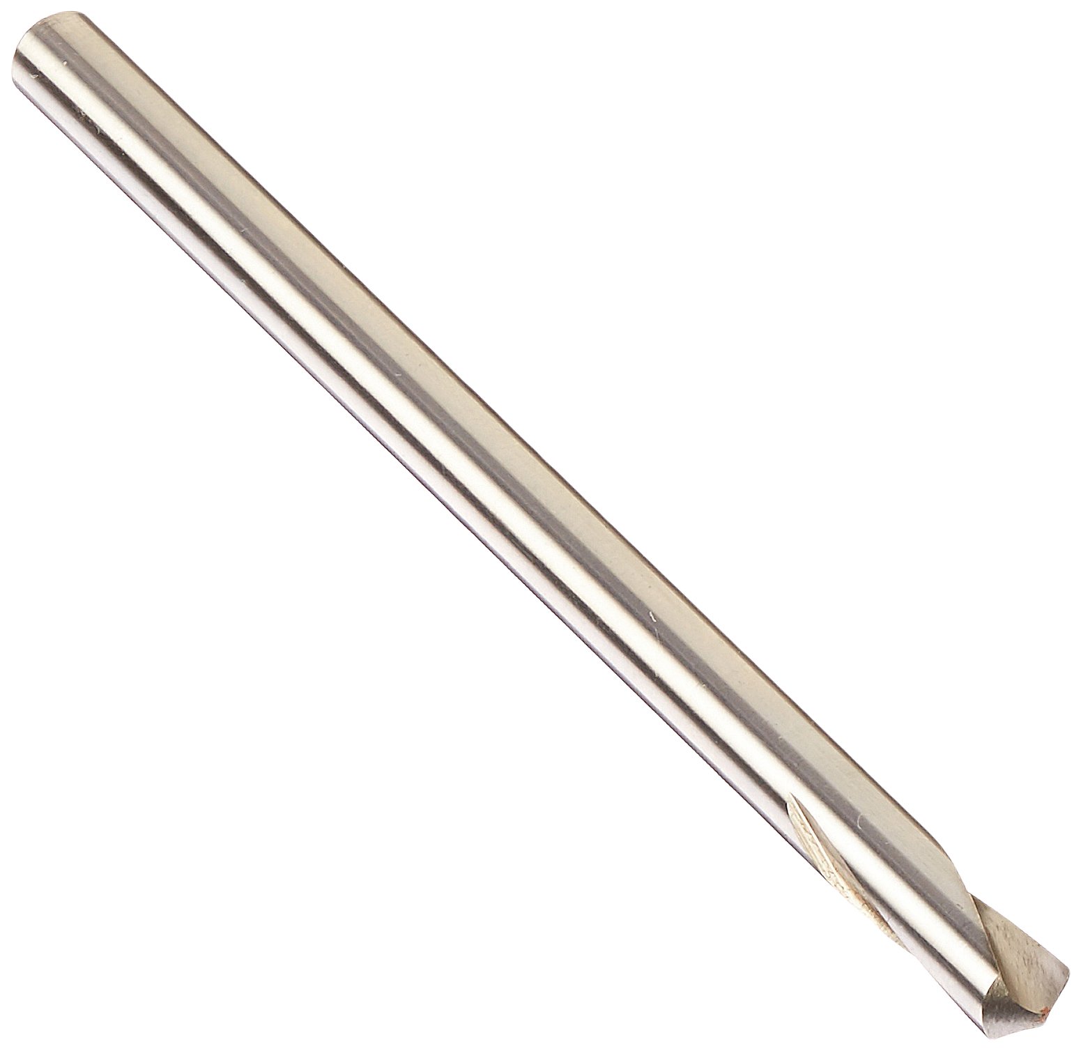 KEO 33145 Cobalt Steel NC Spotting Drill Bit, Uncoated (Bright) Finish, Round Shank, Right Hand Flute, 120 Degree Point Angle, 1/4