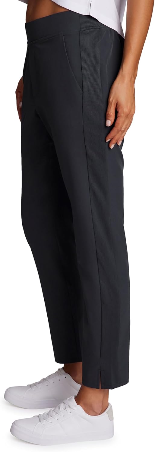 RBX Women's Ankle Pant, Quick Drying Lightweight Stretch Woven Flat-Front Straight Leg Pants - Image 2