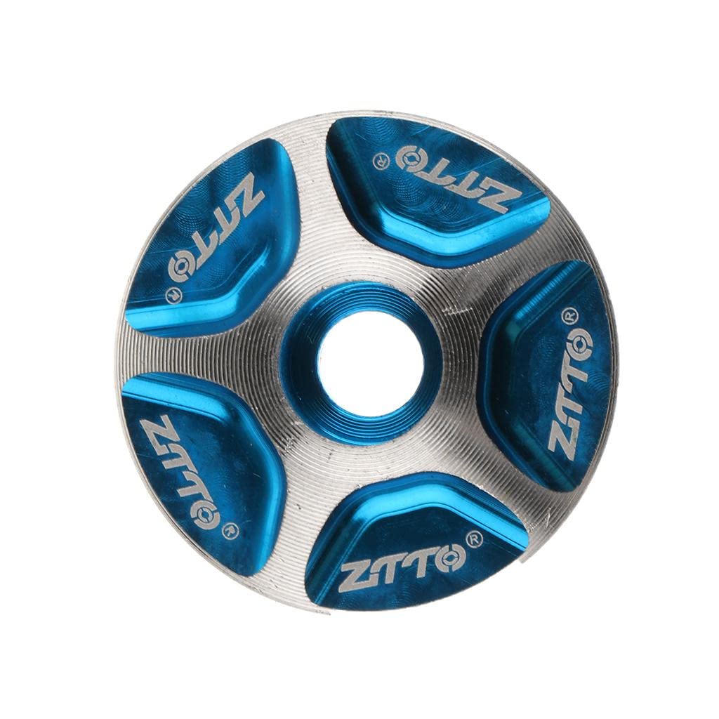 UJEAVETTE® 1 1/8 Aluminum Alloy Bicycle Headset Top Cap Threadless Stem Cover Blue|Bicycle|Bicycle for Men Adult|Bicycle Light|Bicycle for Men|Bicycle for Kids|Bicycle Pump|Bicycle for-image-48