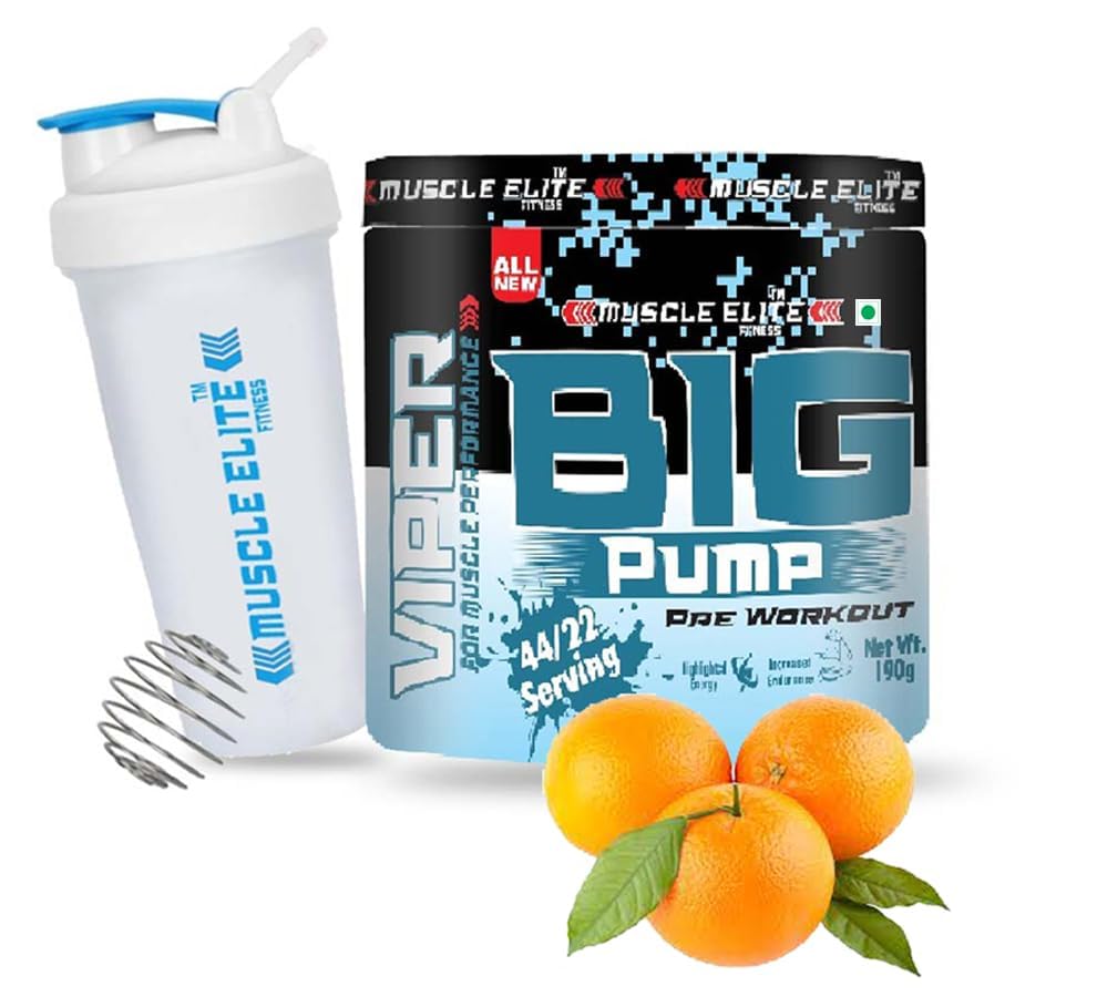 MUSCLE ELITE FITNESS Pre-Workout Supplement with Creatine Monohydrate, Citrulline, Arginine AAKG, Blueberry] Free Shaker-image-13