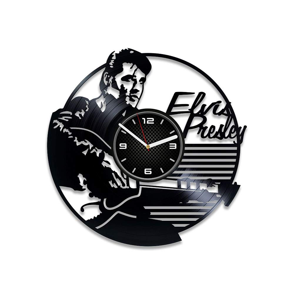 Buy DecorStudioUA Wall Clock Vintage Elvis Presley Gift for Man 12 inch