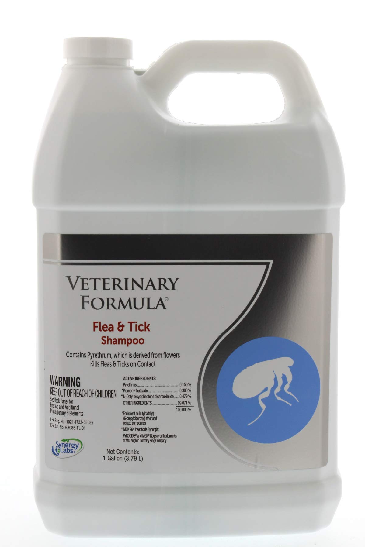 Veterinary Formula Flea And Tick Shampoo For Dogs And Cats, 1 Gallon Dog And Cat