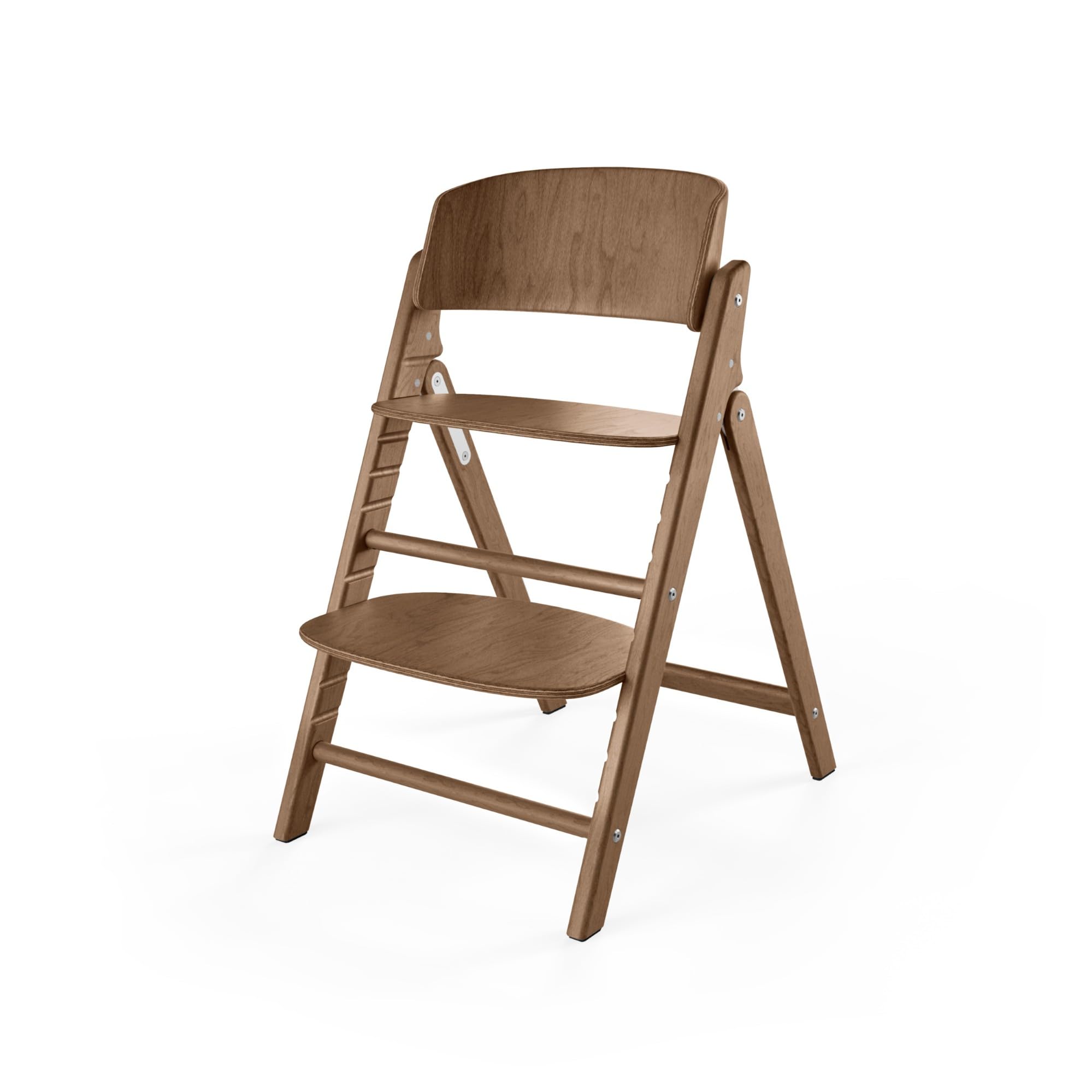 CYBEX Gold CLICK & FOLD Hochstuhl 4in1-Set, Mitwachsend, Ab Geburt bis 99 Jahre, Inkl. Gold Bouncer Nest, Baby-Set und Tablett, Buchenholz/Baumwolle/Kunststoff, Dark Natural