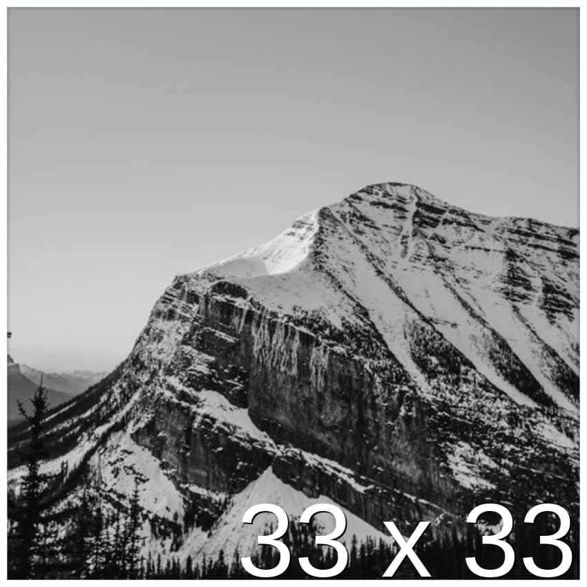 Frame It Easy 33 x 33 White Metal Frame (Ashford)