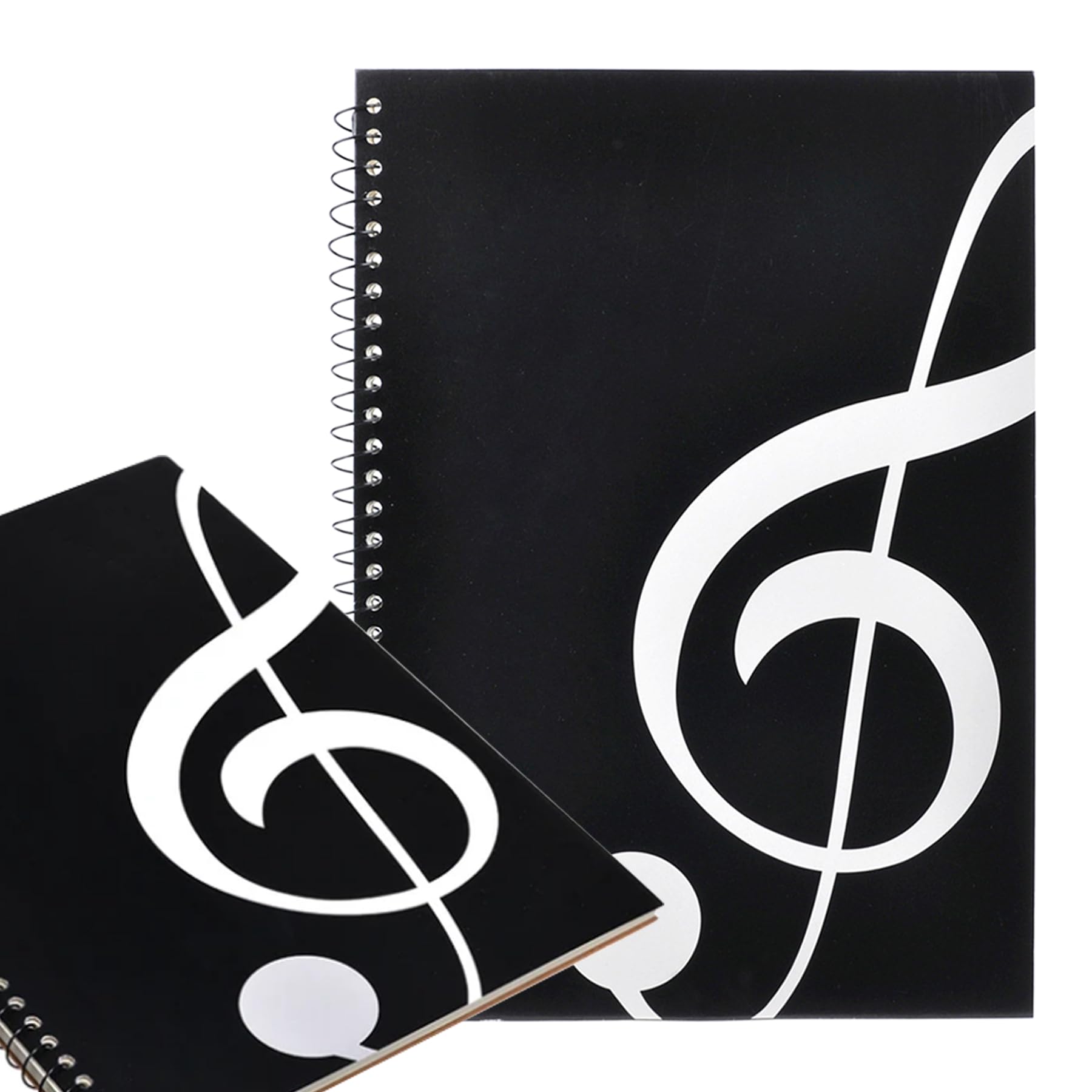 ZeriLion 100 Pages Blank Sheet Music Notebook - Staff Manuscript Paper Book 10.24"x7.5" - Music Composition & Notation Manuscript Paper for Musicians, Songwriters