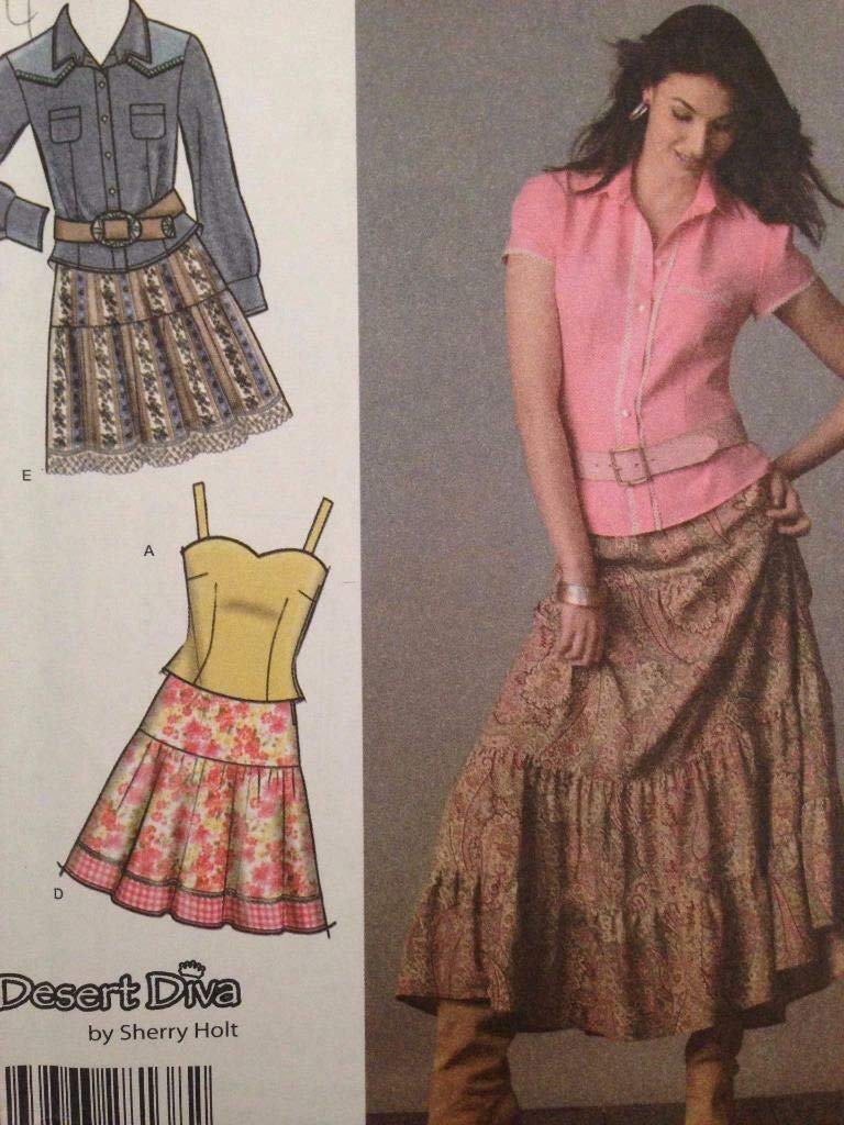 Patron Simplicity 4499 coudre jupe et chemise ajustée grande taille