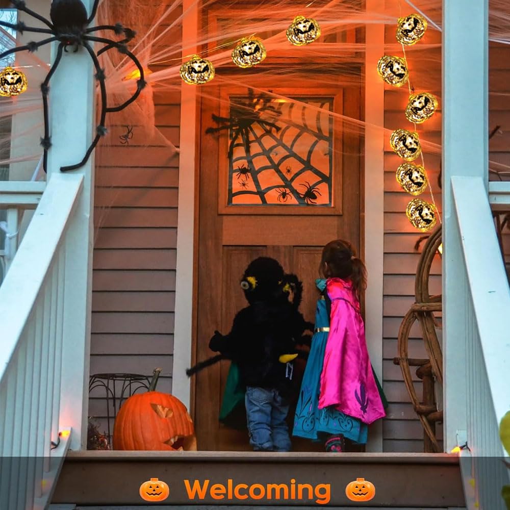 Jsdoin - Luci A Fora Di Zucca Per Halloween, Ipereabili, Alientate