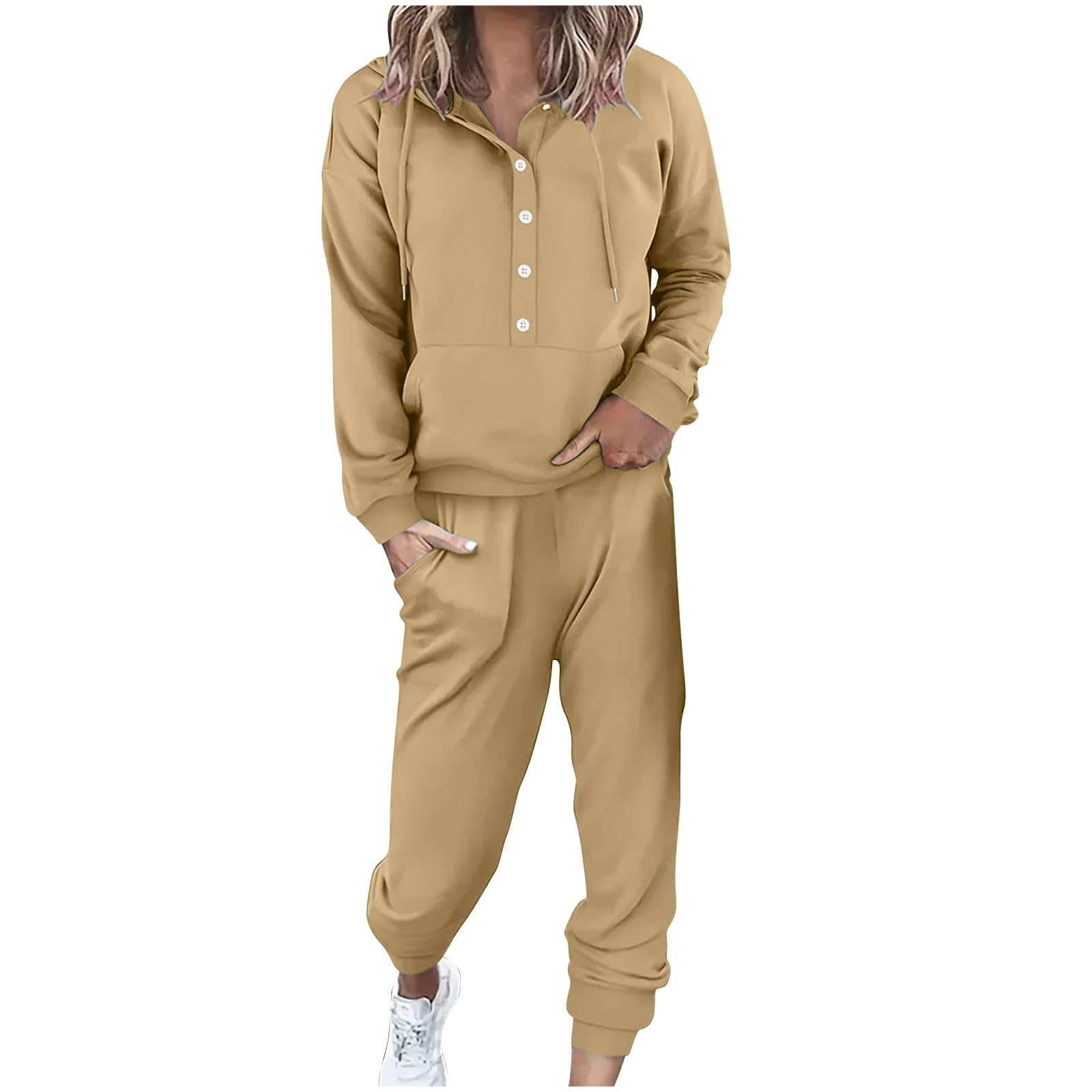 Tuta Sportivo Donna Completo Ginnastica Completi Jogging Felpa Pantaloni
