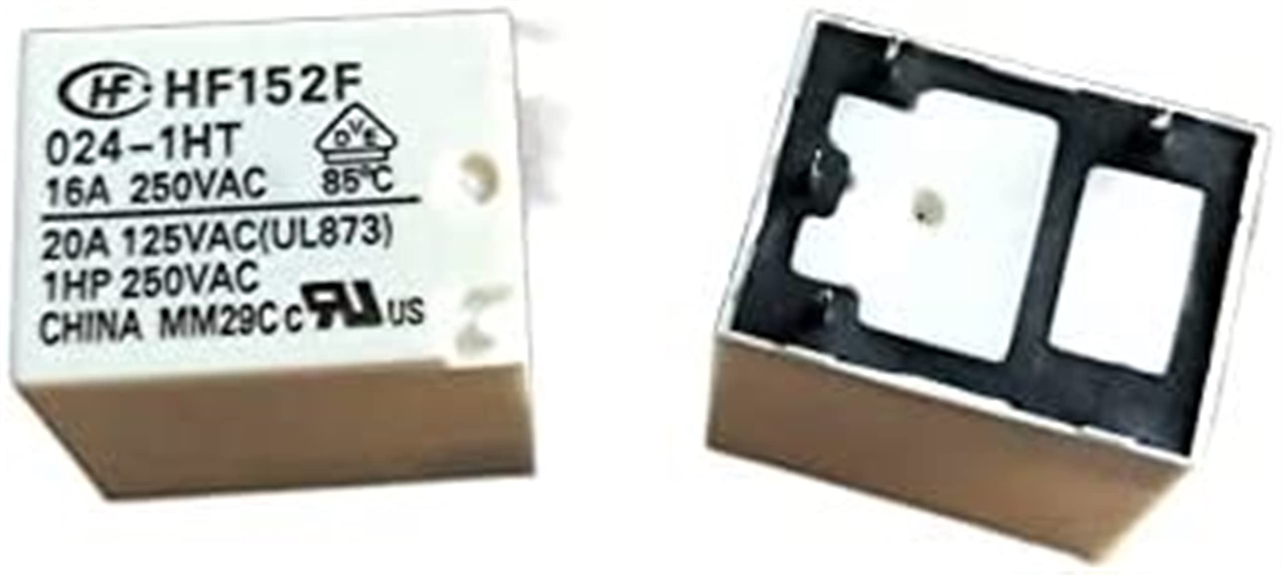 Relais de puissance 16A HF152F-012-1HT de haute précision pour montage sur carte