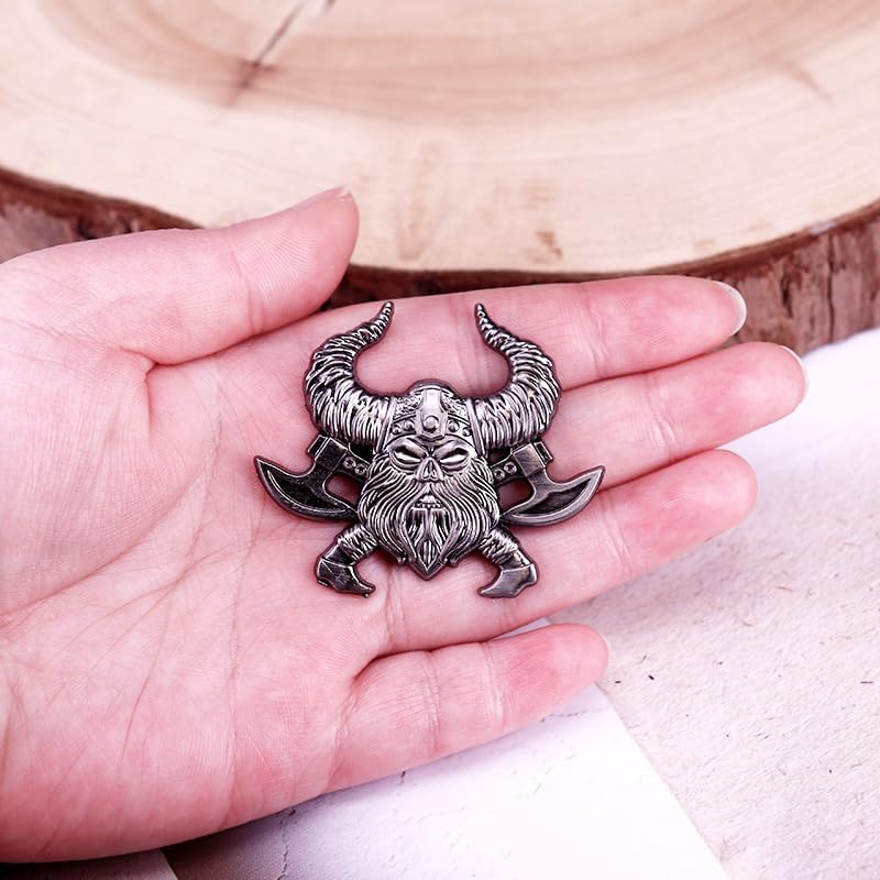 Viking Berserker Enamel Pin Crazy Double Axe Warrior Badge Brooch For Backpacks Coats Hats Accessories - Image 4