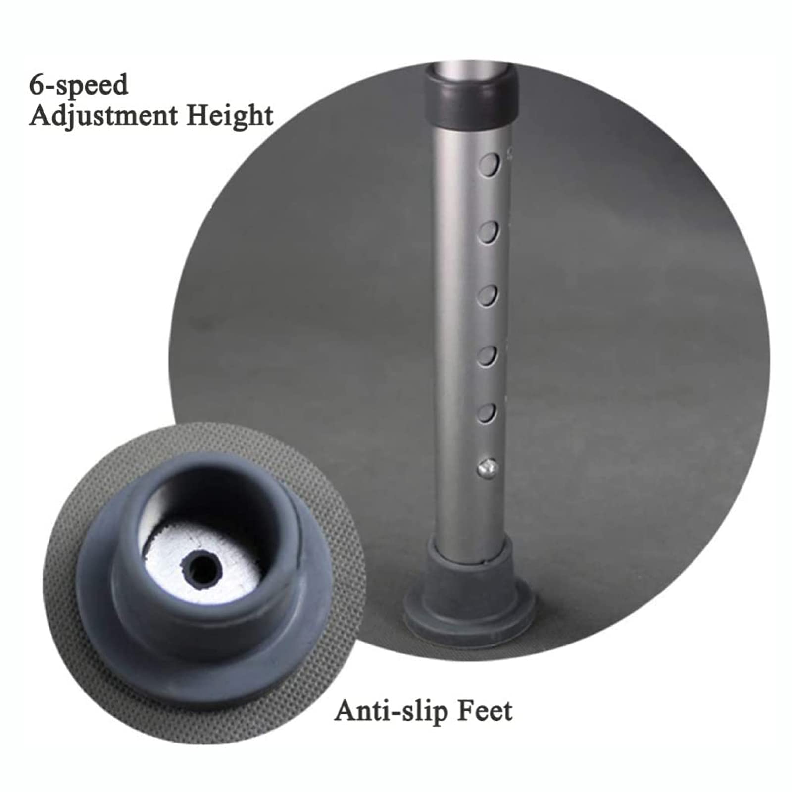 Asiento De Ducha con Asas Silla De Baño Antideslizante - Patas De Altura Ajustable y Pies De Ventosa, Baño Ayuda De Seguridad para Ancianos ， Taburete De Baño De Aleación De Aluminio
