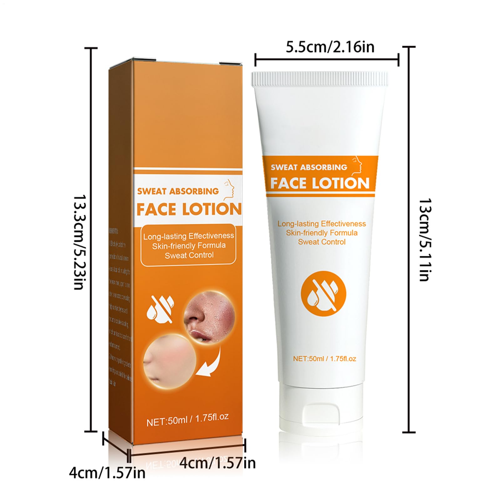 Anti Sudor Para Rostro, Loción Facial Absorbente De Sudor, Frente Y Cabelludo Y Control De Aceite Facial, Polvo Mágico Para Hombres Y Mujeres, Loción Facial Para La Frente Stay-Dry