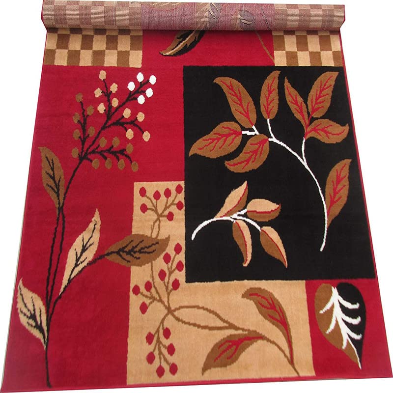 Image of Home Decore Acrylic Carpet for Your Living Room & Drawing Room Aywhere in Your Home (150x210 Red Colour)- 5x7 Feet
