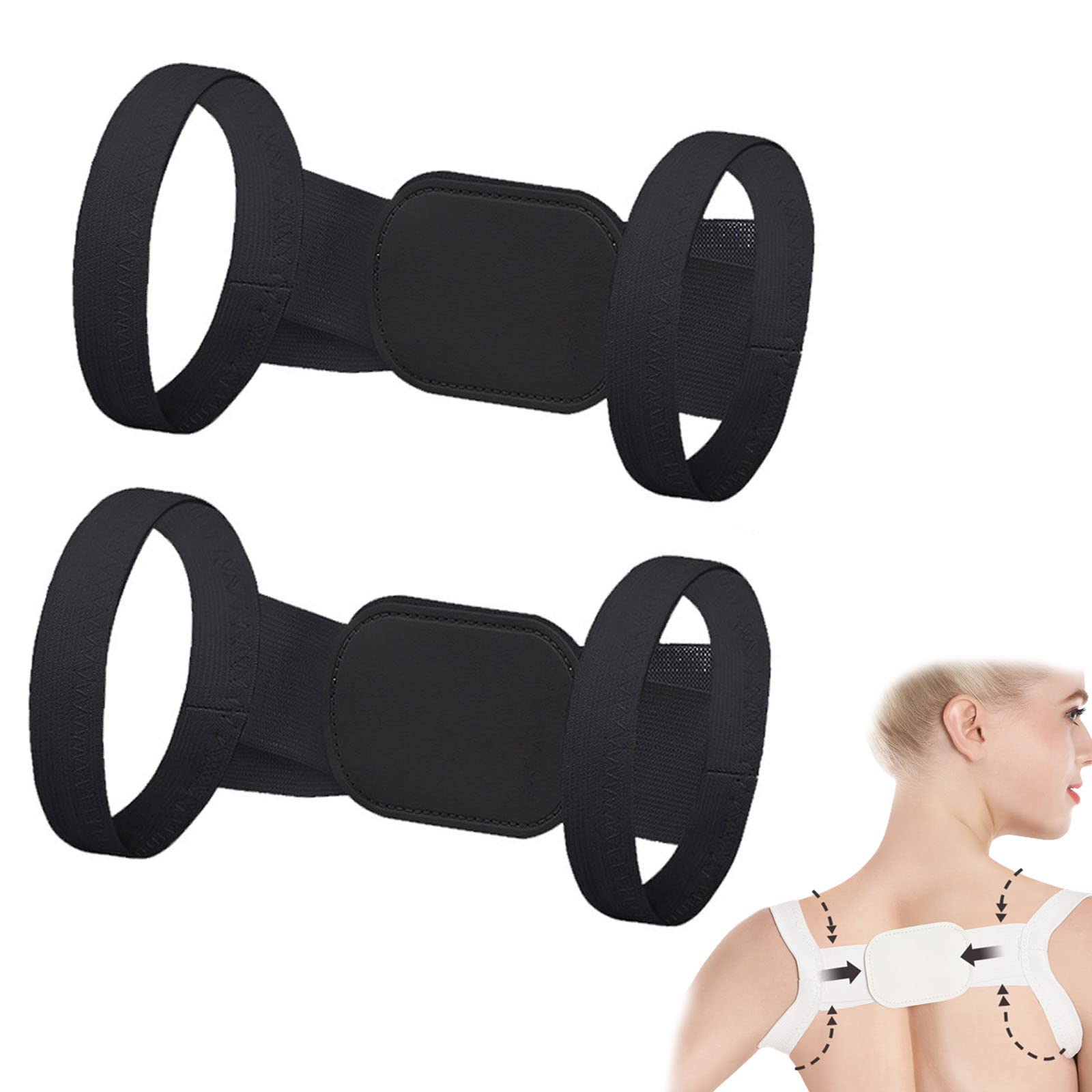 GYORIPosture Pro Fix Neck and Shoulder Corrector,Vicorrect Posture Corrector for Women and Men,Bad Posture Correction Belt,Posture Corrector for Women