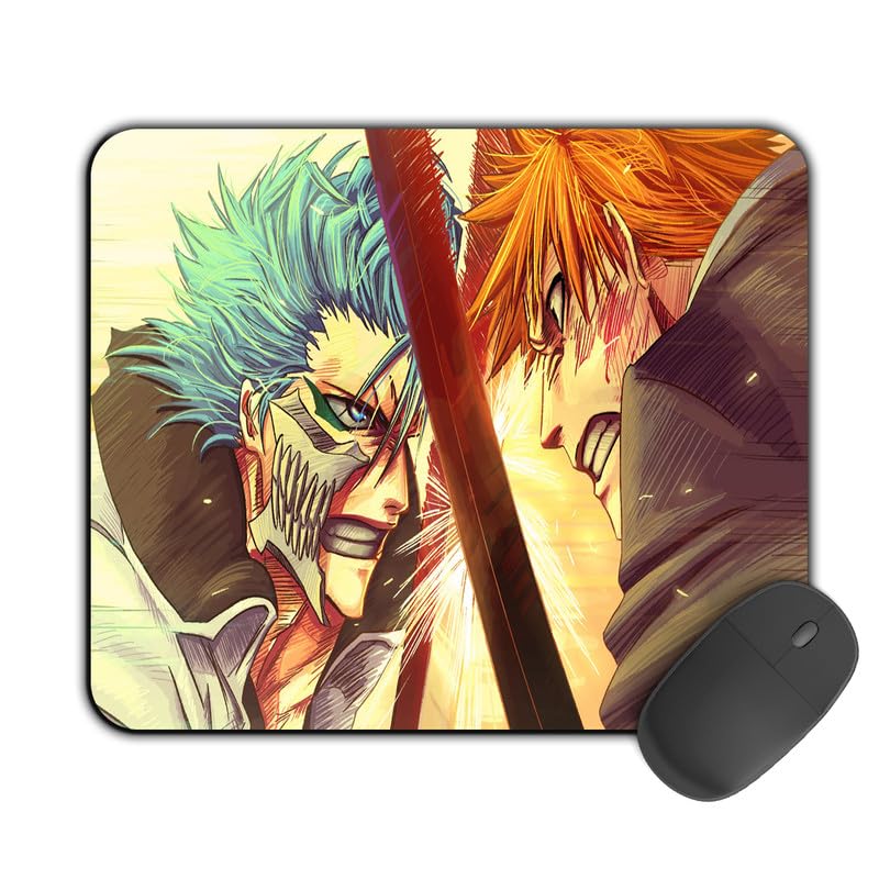 Image of Printed Designer Mouse Pad Ichigo in Fight (200MM X 240 X 3MM) Enhance Gaming and Work Performance Comfortable and Precise Non-Slip Water Proof Bleach Mouse Pad.