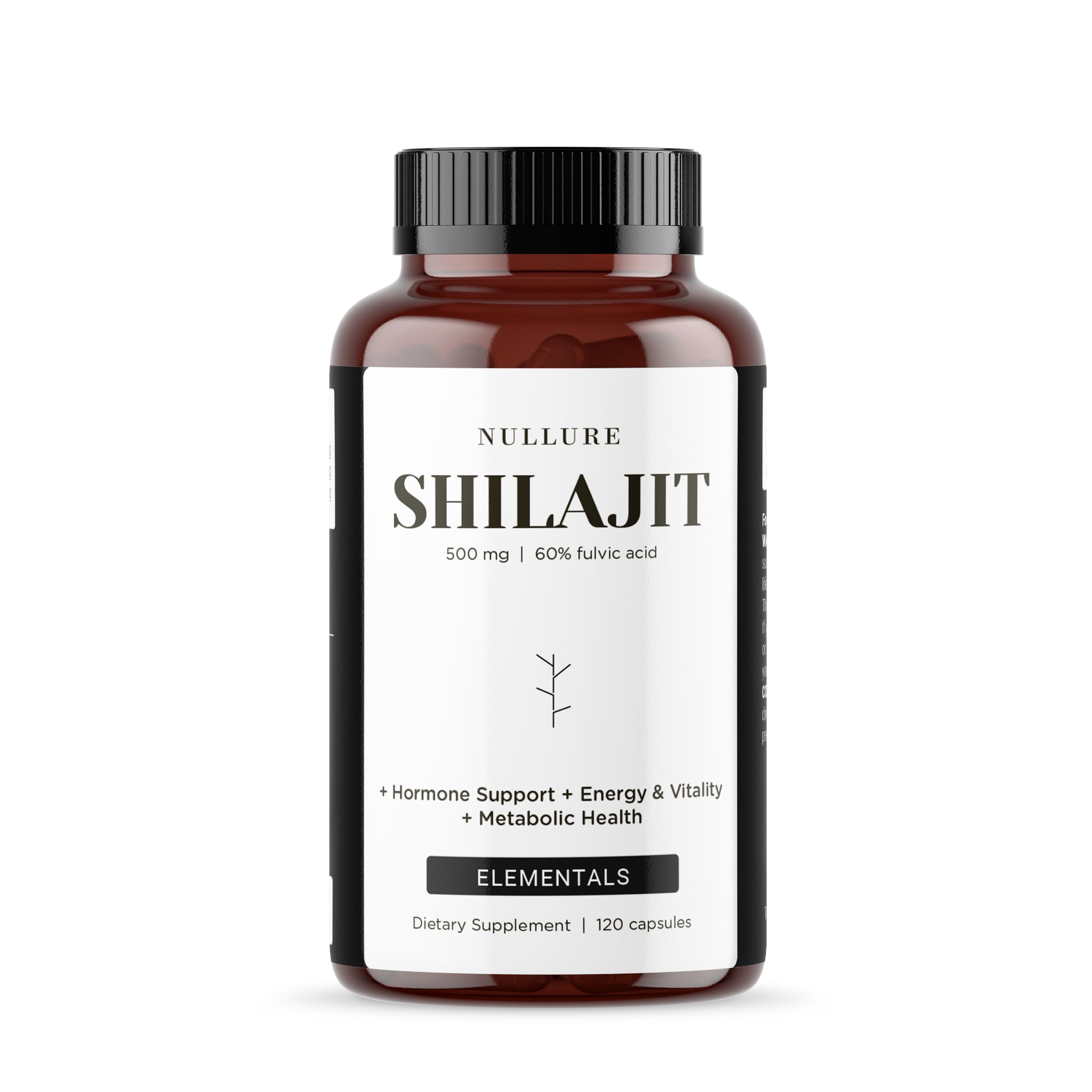 Pure Himalayan Shilajit Capsules | 60% Fulvic Acid + 12% Humic Acid | Anti-inflammatory · Neuroprotective · Muscle & Exercise Recovery | Natural & Original Supplement |120 Capsules (2 Months)