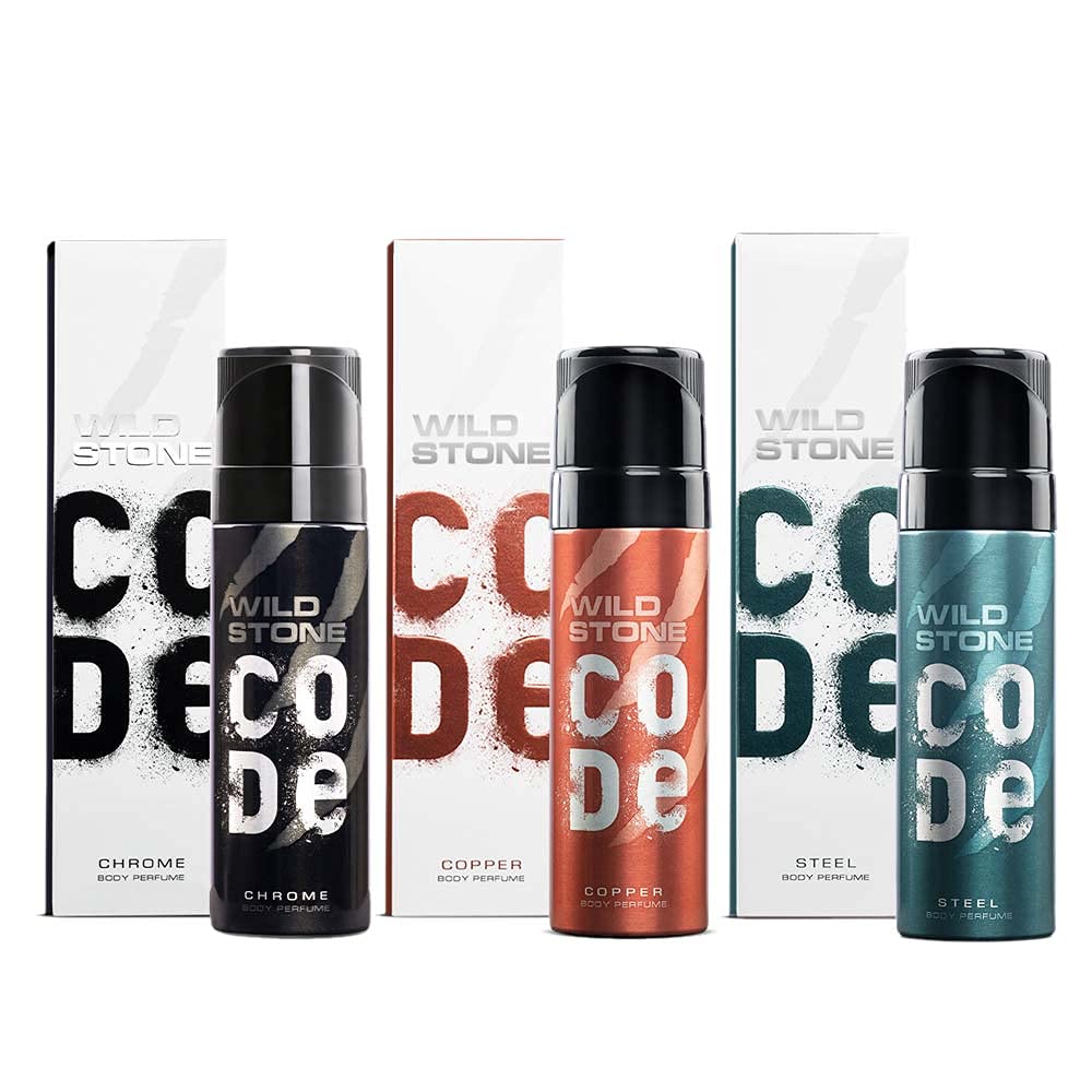 Wild Stone Code Chrome, Copper & Steel Combo