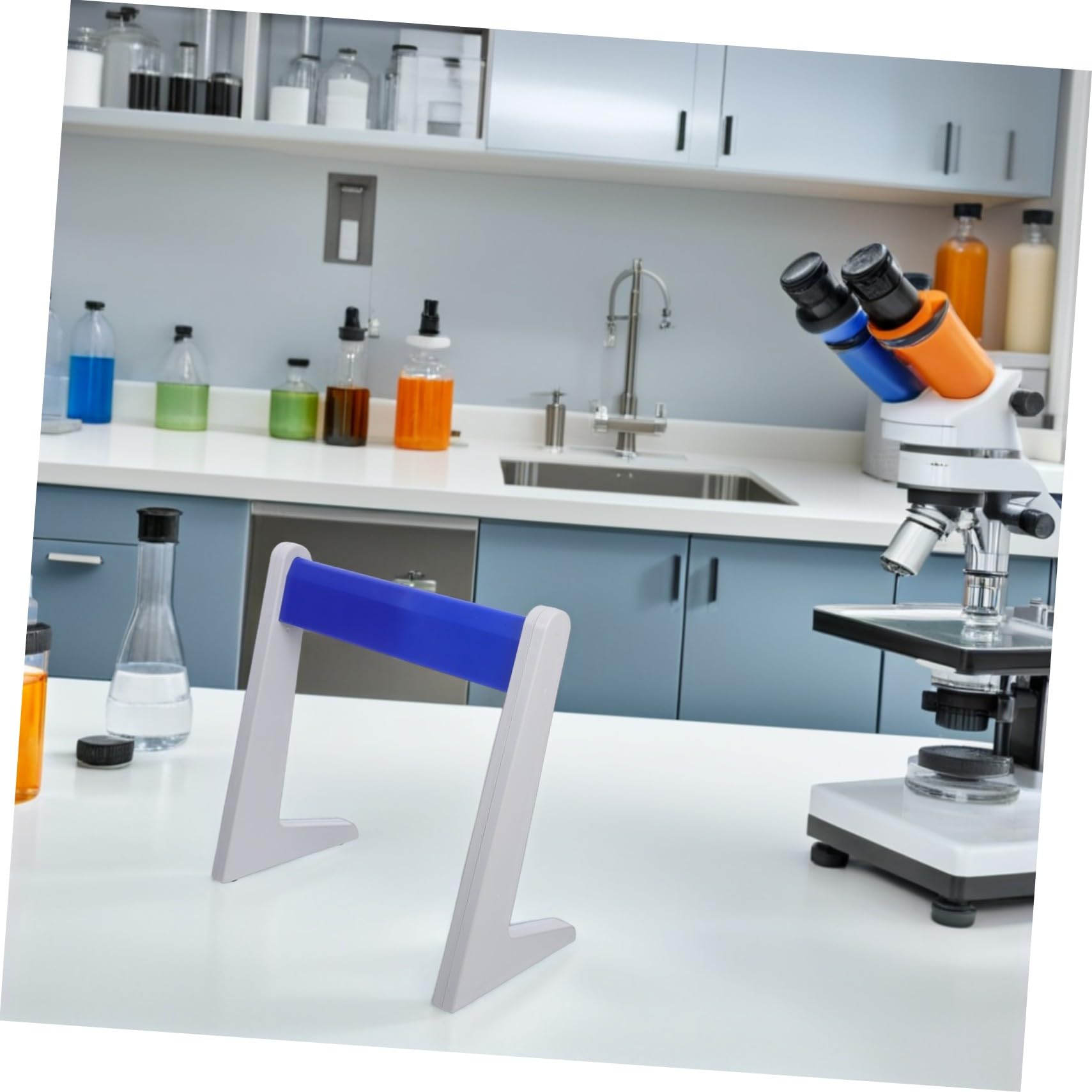 Soporte para Pipetas de Plástico Resistente para Laboratorio Organizador Estable y Fácil de Limpiar Compatible con Diferentes para Almacenamiento y Bancos de Trabajo