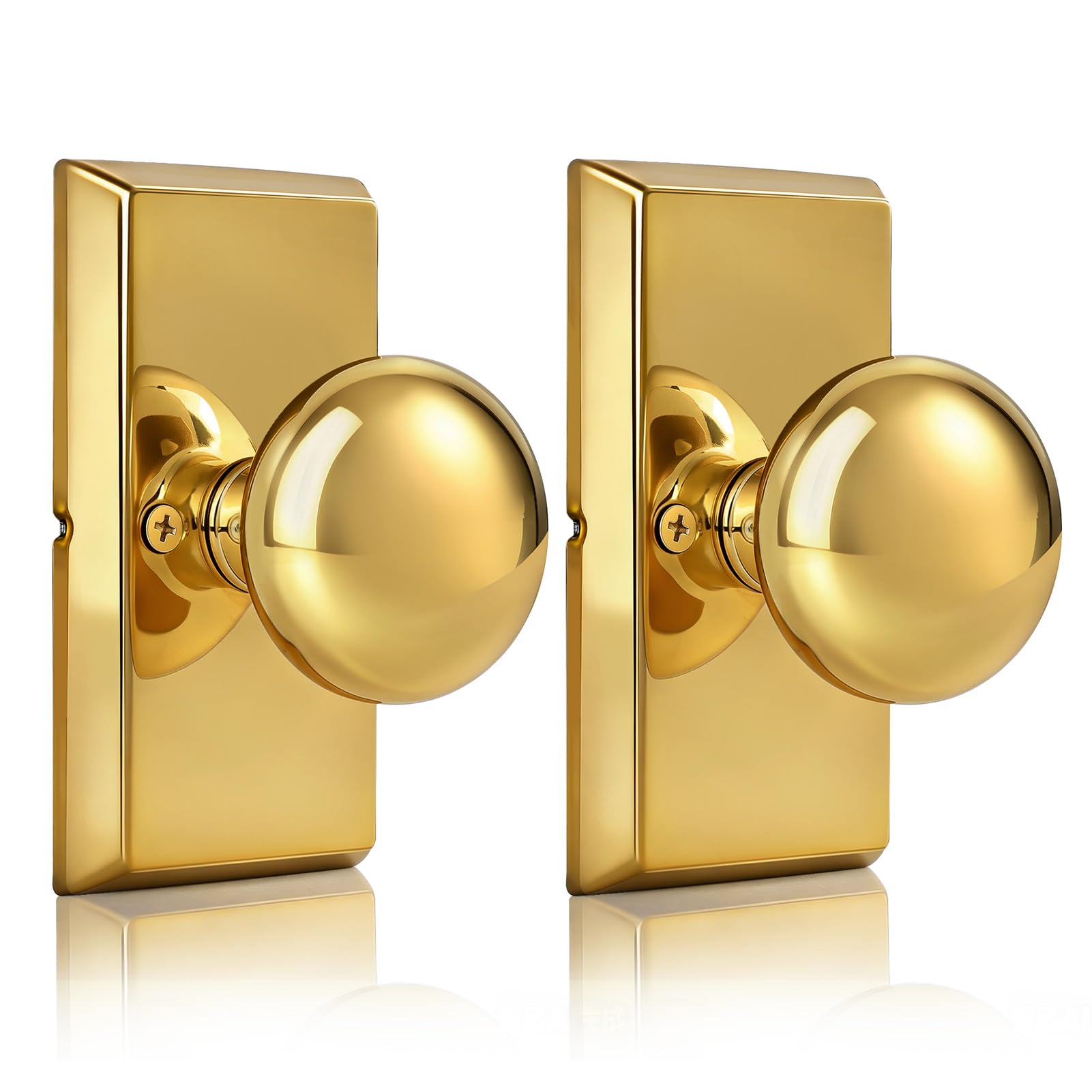 Matte Black Door Knobs - Privacy Lock & Modern Design -9