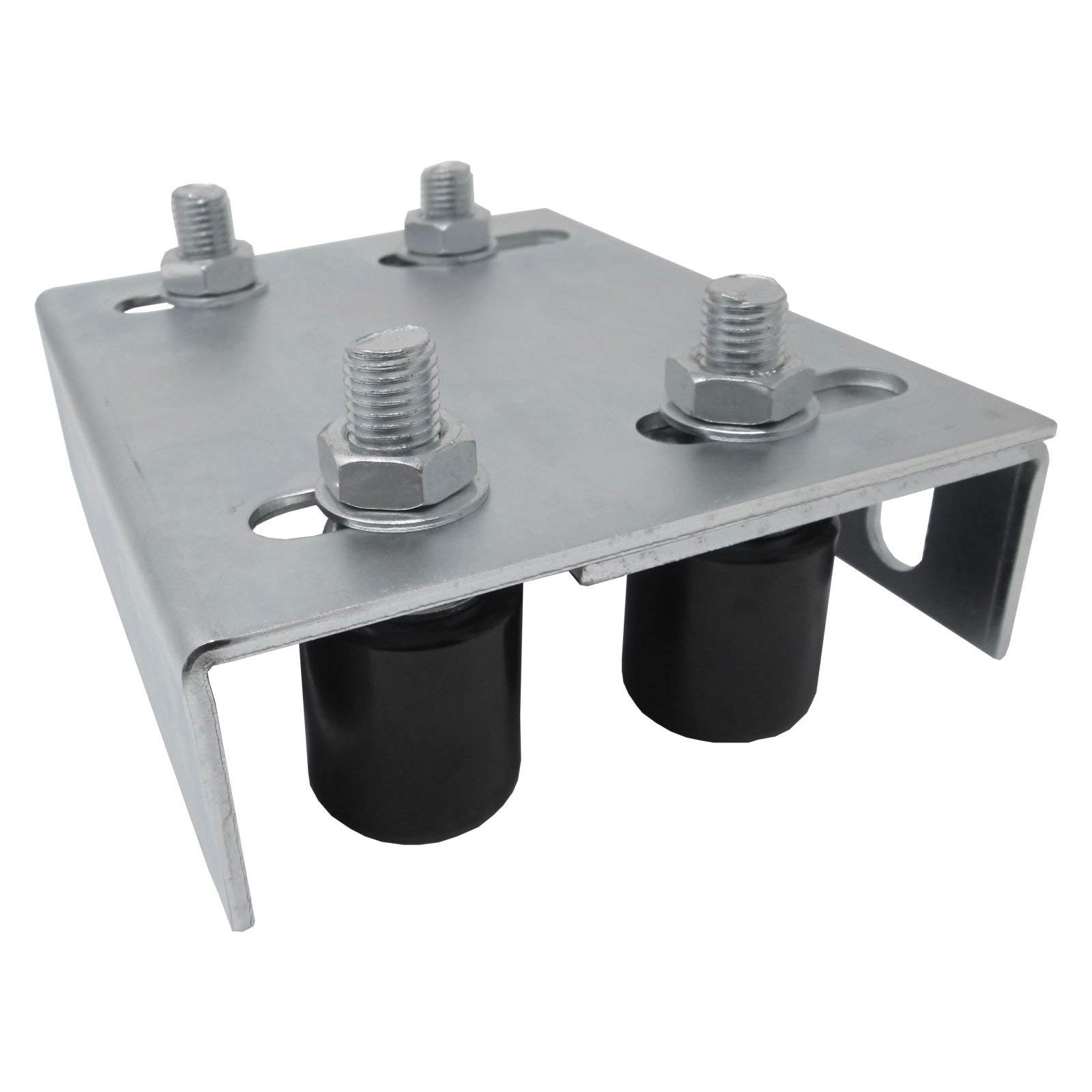 2 x Einstellbare Torführung, 4 Führungsrollen, Ø 40 x 44 mm