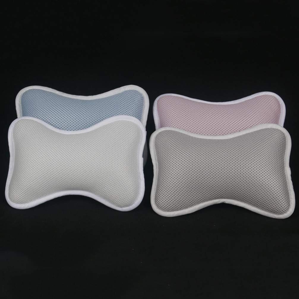 SUPVOX Bathtub Pillow with Non-Slip Suction Cups for Neck and Shoulder Support Fits Standard Oval and Straight Bathtubs Spa and Home Bath Cushion 11.41X7.08X2.95 Inches