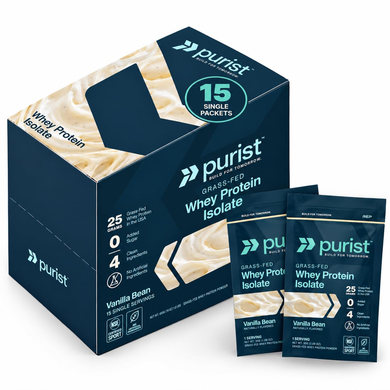 PURIST Whey Protein Isolate - 100% Grass-Fed, Sugar Free - 2 lb — Amazon image 10