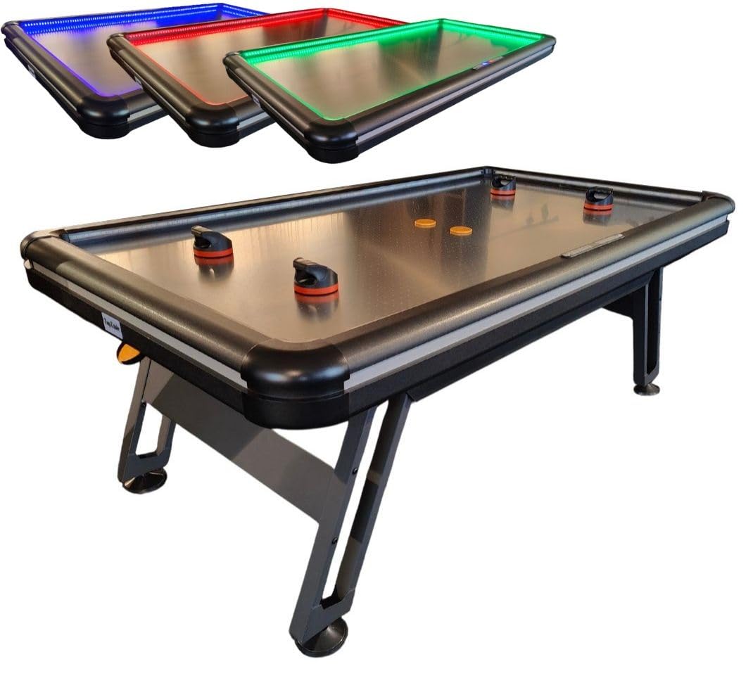 Tavolo da hockey con effetti di luce multi LED, 7 ft