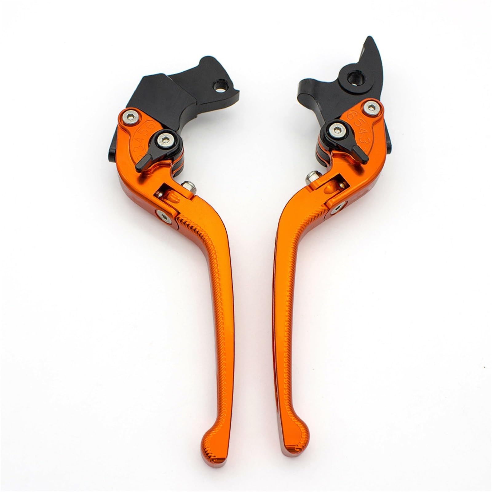Gjihkwgz Motorcycle Brake Clutch Lever for Triumph for Tiger 800 XC 11-14 for 675 for Street for Triple 08-16 Adjustable Motorcycle Folding Brake Clutch Levers Clutch Brake Lever(Orange)