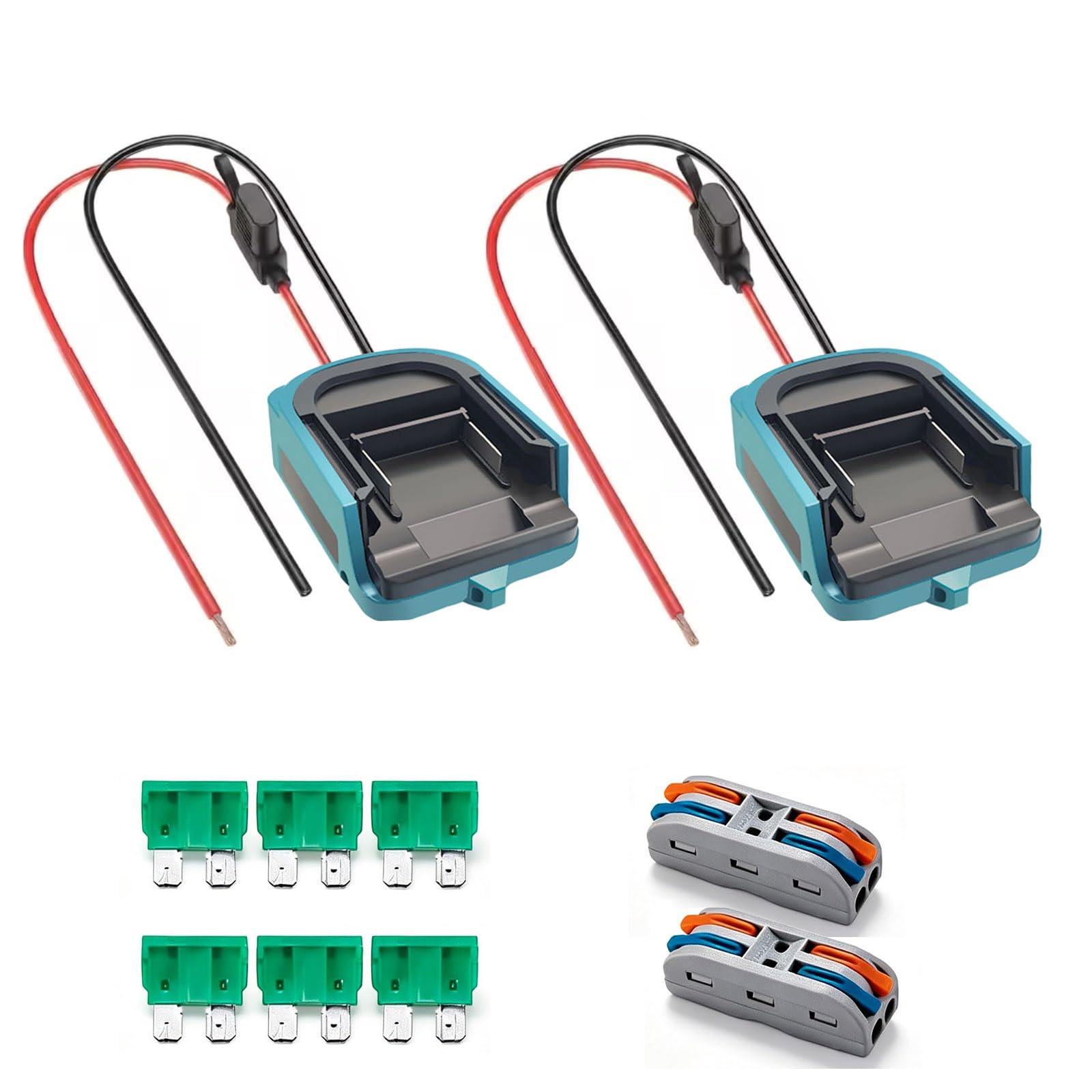 2 Packs Power Battery Adapter Wheel for Ma-kita 18V Lithium-Ion Battery