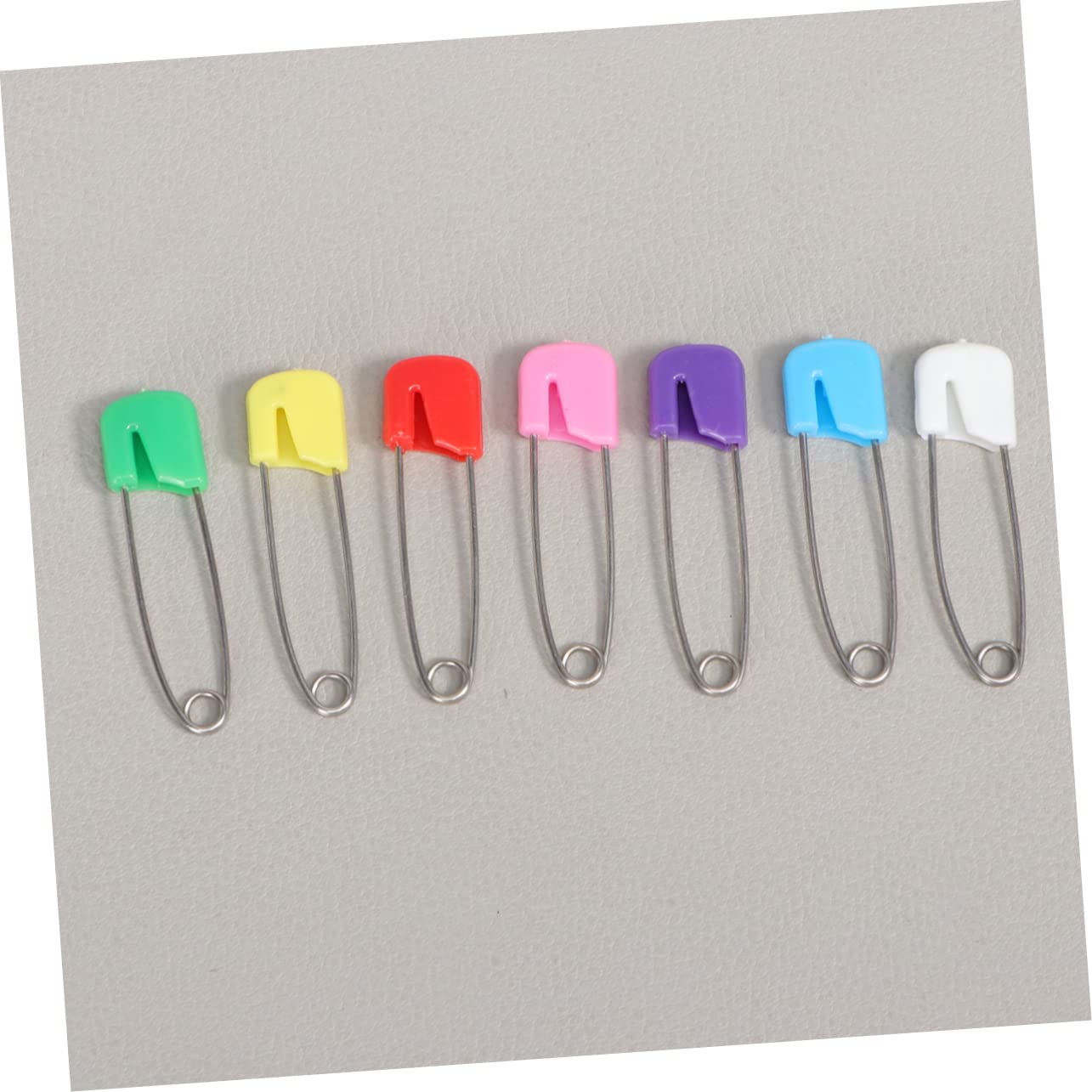 TOYANDONA Imperdibles para Bebés Seguros de Acero Pequeñas, 100 Unidades, Cabezales Plásticos Bloqueo, Coloridos, para Pañales y Lactancia, Uso Infantil Diario, Accesorio Esencial Ñiño