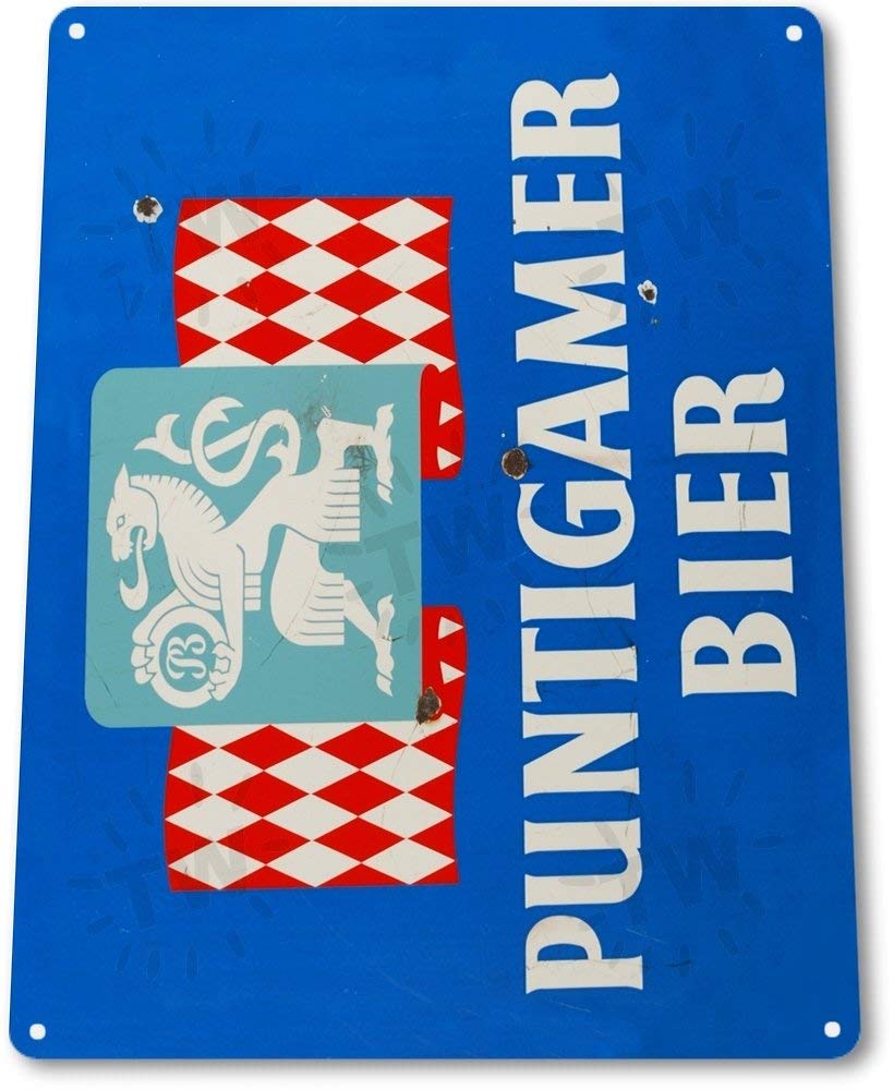 Biopracess Metalpostera47231 Tin Sign"Puntigamer Bier" Decor Wall Art Bar Pub Beer Shop Store Cave A152 Metal Tin Sign 8X12 Inches