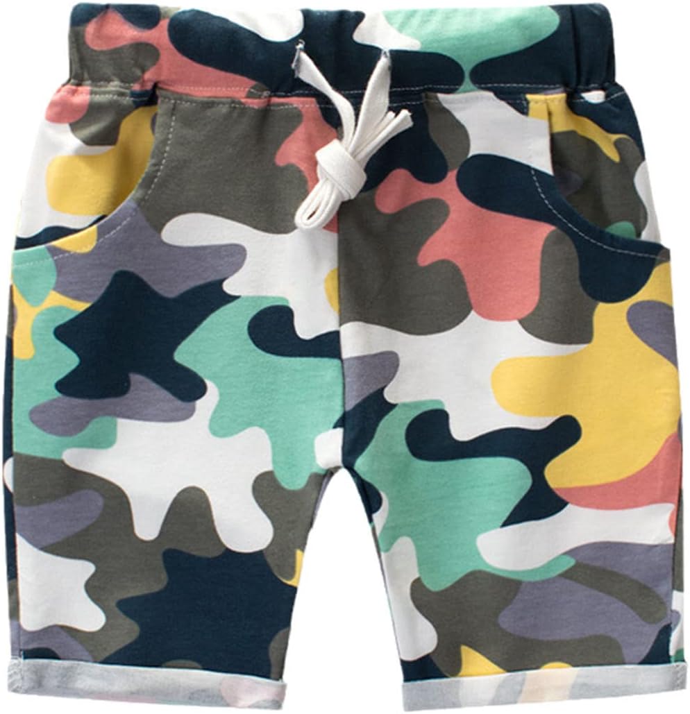 Summer Boys Camouflage Cotton Shorts Kids Children Loose Sport Beach Shorts Sweatpants