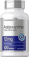 Vista 1 de Horbäach Suplemento de astaxantina 12 mg 120 cápsulas blandas Triple fuerza de microalgas Sin OMG y sin gluten