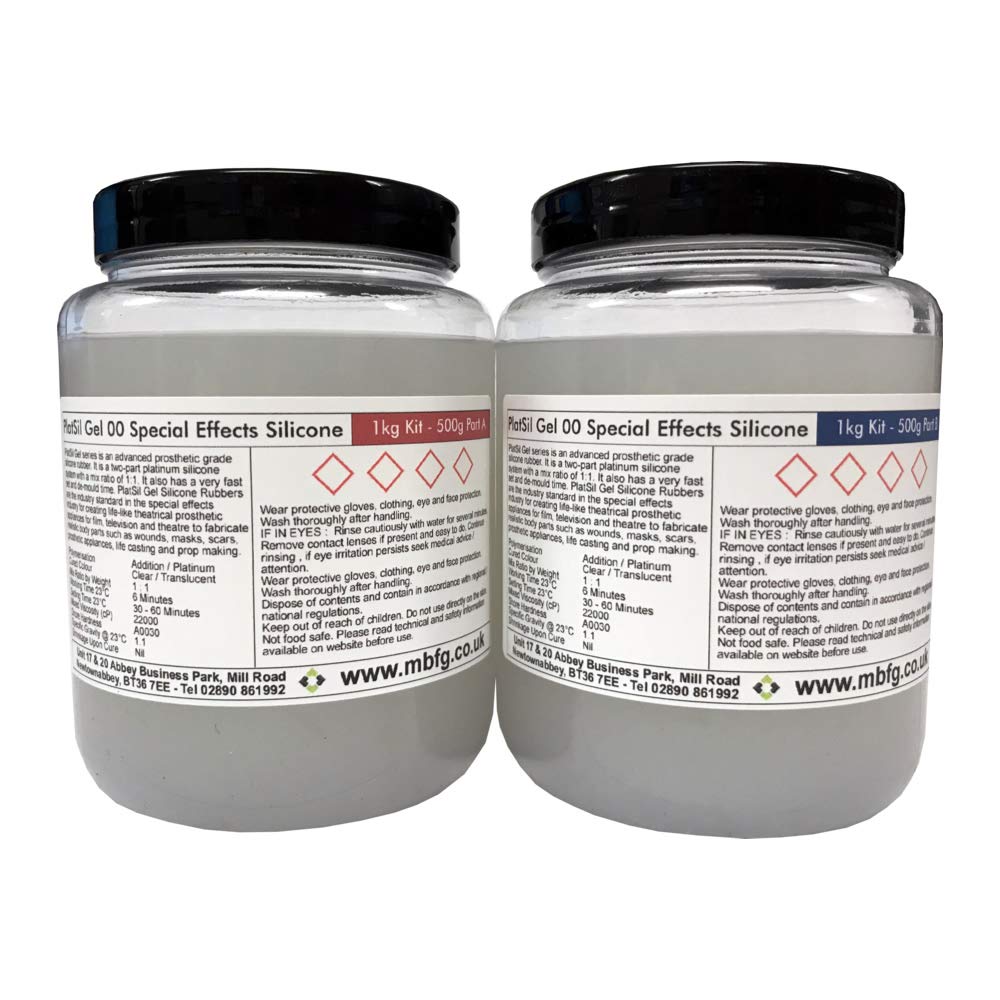 Polycraft ( Mb Fibreglass ) Translucent Polycraft Platsil Gel Oo Prosthetic Skin Safe Silicone Rubber - 1Kg Kit
