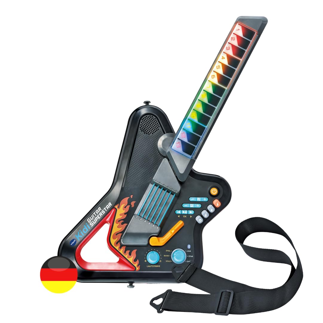 VTech Kidi Guitar Superstar - Interactive Kids Electric Guitar with LEDs