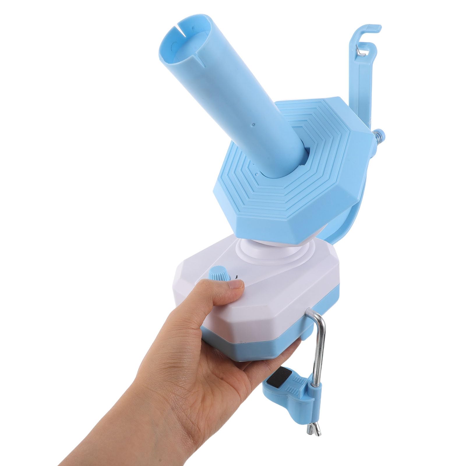 DOITOOL 1 zestaw elektrycznego nawijacza włóczki - przenośny, zasilany przez USB nawijacz włóczki do szydełkowania - automatyczne urządzenie do nawijania do wełny dziewiarskiej, zarządzania ą,