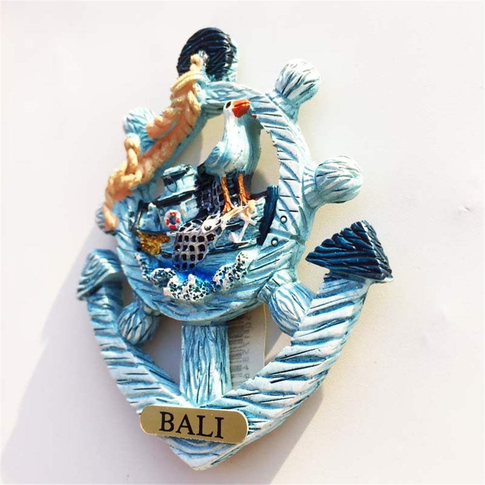 Bali Indonesië Koelkast Magneet Reizen Souvenir Koelkast Decoratie 3D Magnetische Sticker Hand Geschilderd Ambacht