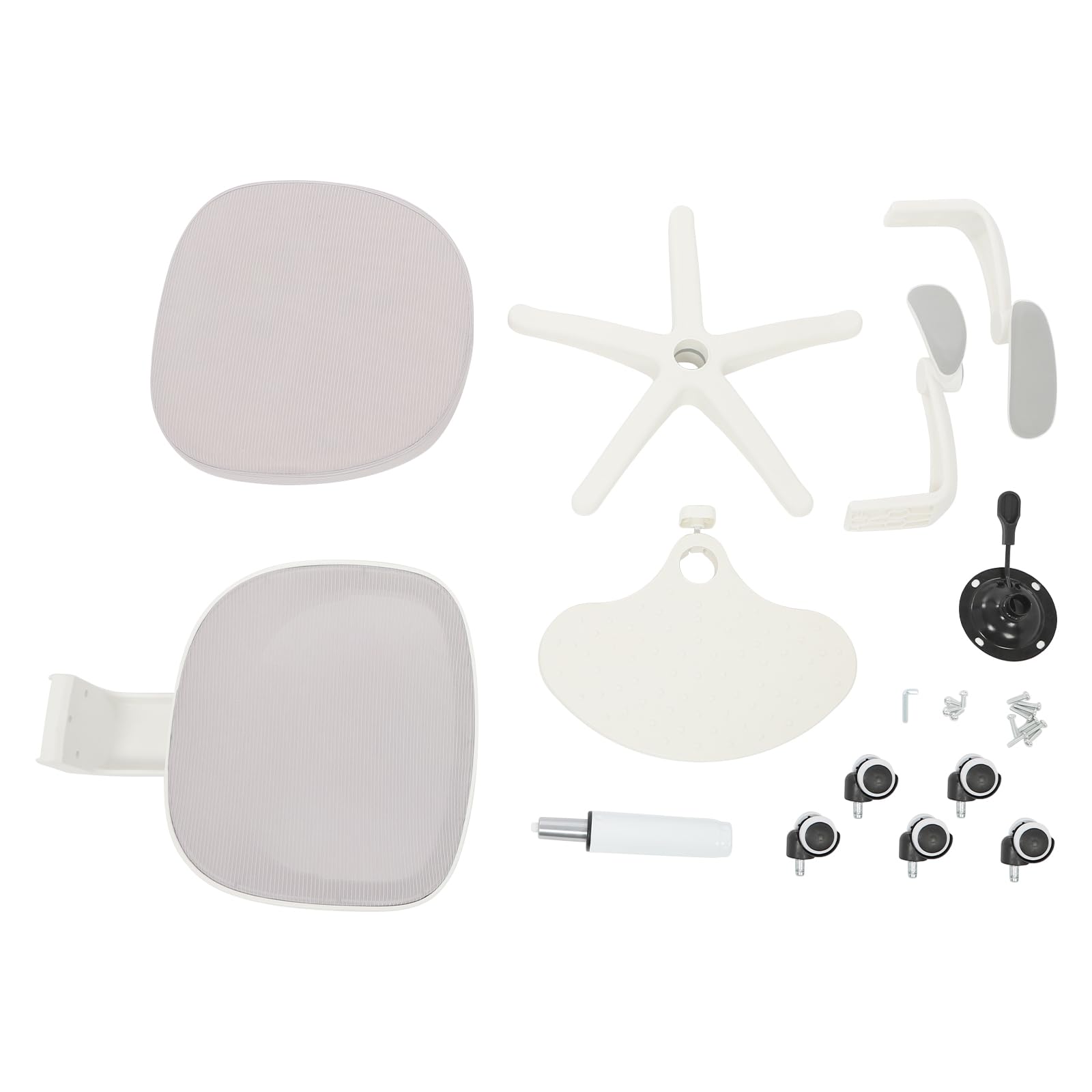 Sedia da scrivania per bambini, ergonomica, con braccioli e poggiapiedi regolabili, sedia girevole per bambini, sedia per computer, adatta per ragazze e ragazzi (grigio chiaro)